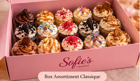 Box de cupcakes assortis Sofie’s