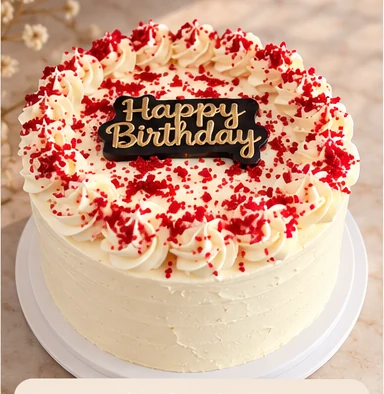 Cake Blanc & Rouge, 20 personnes